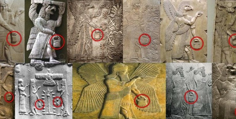 The Common Secret of the Ancient World: The Mysterious Handbag in the God Depictions of Sumer, America and Göbekli Tepe 97 anunnaki cantalari9