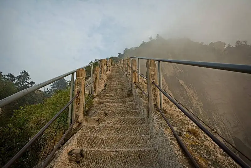 The World's Most Dangerous Trail on Mount Hua 20 hua14