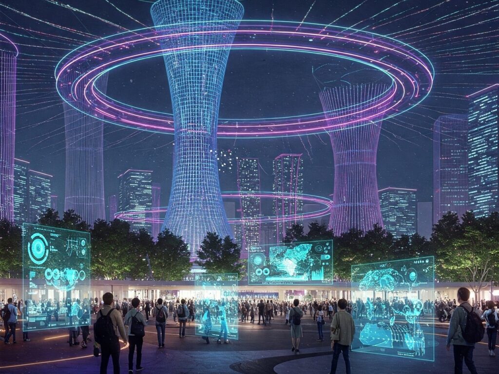 2025 Dünya Fuarı, Grand Ring ile akıllı şehirler, yapay zekâ, sürdürülebilirlik ve dijital devrimin kapılarını aralıyor.